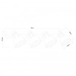 Светильник потолочный Arte lamp A2215PL-4BK Marted