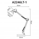 Светильник настольный Arte lamp A2246LT-1WH PIXAR