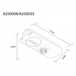 Коннектор питания скрытый с гайкой-зажимом Arte lamp A230033 TRACK белый TRACK ACCESSORIES