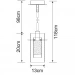 Светильник подвесной Arte lamp A2300SP-1CC Cascata