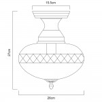 Светильник потолочный Arte lamp A2303PL-1SG Faberge