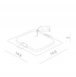 Светильник диодный 9Вт Arte lamp A2409PL-1WH FINE