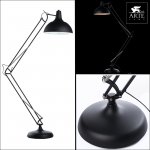 Торшер на штанге черный Arte lamp A2487PN-1BK GOLIATH