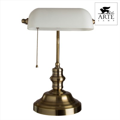 Настольная лампа СССР Arte lamp A2493LT-1AB бронзовая BANKER