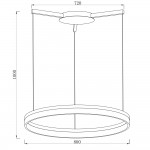 Светильник кольцо Arte Lamp A2504SP-1WH SORENTO