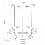 Светильник подвесной Arte lamp A2504SP-2WH SORENTO
