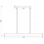 Светильник светодиодный 1200мм 30W Arte Lamp A2505SP-2BK LARGO