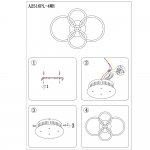 Светильник потолочный Arte lamp A2516PL-4WH 
