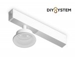 Крепеж трековый для корпуса DIY D85mm Magnetic 220V Ambrella A2550 WH белый крепеж трековый для корпуса DIY D85mm 232*83*105