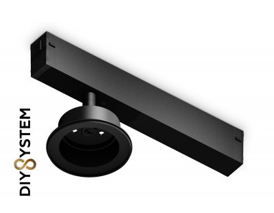 Крепеж трековый для корпуса DIY D85mm Magnetic 220V Ambrella A2551 BK черный крепеж трековый для корпуса DIY D85mm 232*83*105