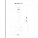 Подвесная люстра Arte lamp A2560SP-10CC Gelataio