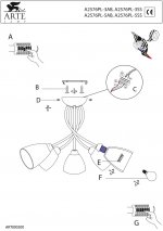 Люстра Arte lamp A2576PL-3SS Nikki