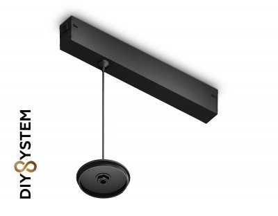 Крепеж трековый подвесной для корпуса DIY D70mm Magnetic 220V Ambrella A2655 BK черный крепеж трековый подвесной для корпуса DIY D70mm 240*42*25 H1500