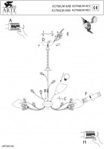 Люстра Arte Lamp A2766LM-9CC Gardenia