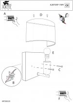 Светильник бра Arte lamp A2870AP-1WH California 