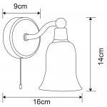 Плафон стекло белое матовое G9 Arte lamp A2944AP Aqua