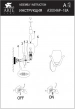 Настенный бра Arte lamp A3004AP-1BA Liverpool