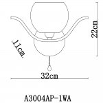 Светильник бра Arte lamp A3004AP-1WA Liverpool