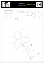 Люстра потолочная Arte lamp A3004PL-3BA Liverpool
