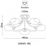 Люстра потолочная Arte lamp A3004PL-5BA Liverpool