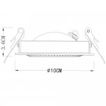 Светильник встраиваемый Arte lamp A3007PL-1WH STUDIO