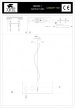 Светильник подвесной Arte lamp A3050SP-1WH Istanbul