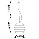 Подвесной светильник Arte lamp A3055SP-1SS Fetta