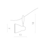 Светильник потолочный Arte lamp A3058PL-1SI RAIL HEADS