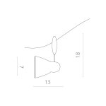 Светильник потолочный Arte lamp A3058PL-1WH RAIL HEADS