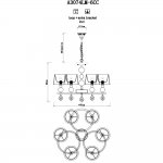 Светильник подвесной Arte lamp A3074LM-6CC PROMESSA