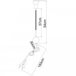 Светильник настенный Arte lamp A3116AP-1SS FALENA