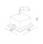 Светильник встраиваемый MINI Arte lamp A3153PL-1BK GRILL