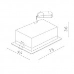 Светильник двойной встраиваемый MINI Arte lamp A3153PL-2BK GRILL
