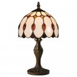 Настольная лампа тиффани Arte lamp A3163LT-1BG Perla