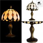 Настольная лампа тиффани Arte lamp A3163LT-1BG Perla