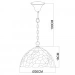 Светильник подвесной Arte lamp A3166SP-1BG TIFFANY