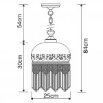 Люстра Arte Lamp A3191SP-1AB Victoriana