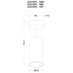 Светильник поворотный Arte Lamp A3216PL-1BK AQUARIUS