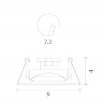 Светильник потолочный Arte lamp A3219PL-1BK ACCENTO