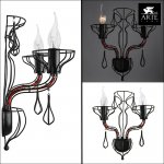 Настенный бра Arte lamp A3225AP-2BK Artefact