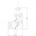 Настенный бра Arte lamp A3239AP-2WH Montmartre