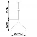 Подвесной светильник Arte lamp A3266SP-1BK Cappello