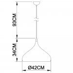 Подвесной светильник Arte lamp A3266SP-1WH Cappello