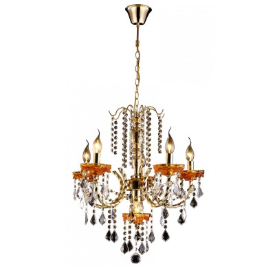 Люстра хрустальная Arte lamp A3303LM-5-1GO Volpe Люстра хрустальная Arte lamp A3303LM-5-1GO Volpe