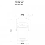 Светильник потолочный поворотный Arte lamp A3316PL-1GY LIBRA