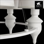 Люстра белая с красным проводом Arte lamp a3325lm-5wh Sergio