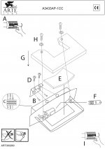 Светильник настенный Arte lamp A3433AP-1CC Glass Hall