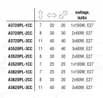 Светильник потолочный Arte lamp A3520PL-3CC MEDUSA