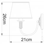 Светильник бра Arte lamp A3579AP-1AB Alice