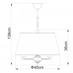 Люстра в виде абажура Arte lamp A3579SP-3AB Alice